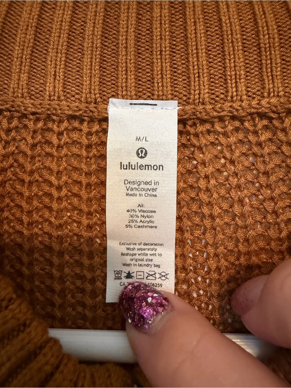 Lululemon Softer Still Wrap In Spiced Bronze - Picture 6 of 7